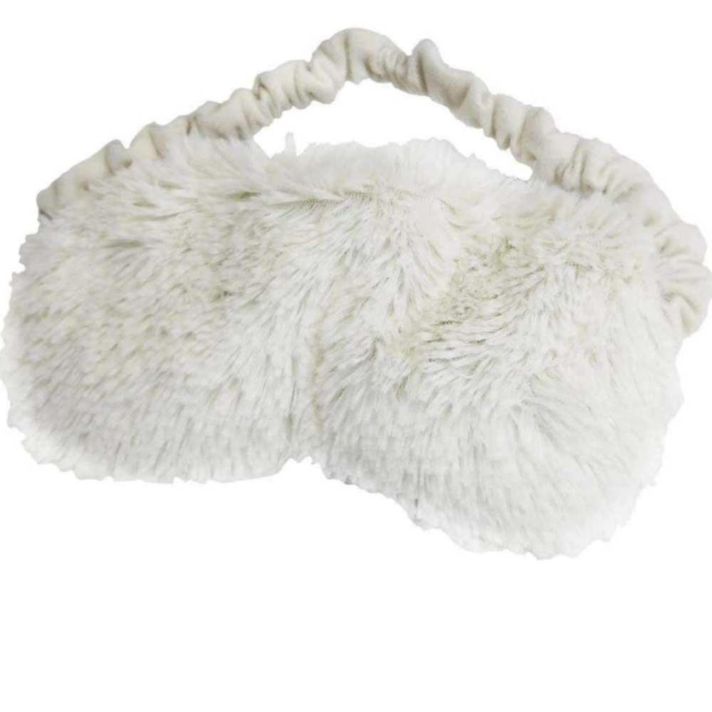 NWT Snuggable Therapeutic Eye Mask Scented With Lavender in Color Cream